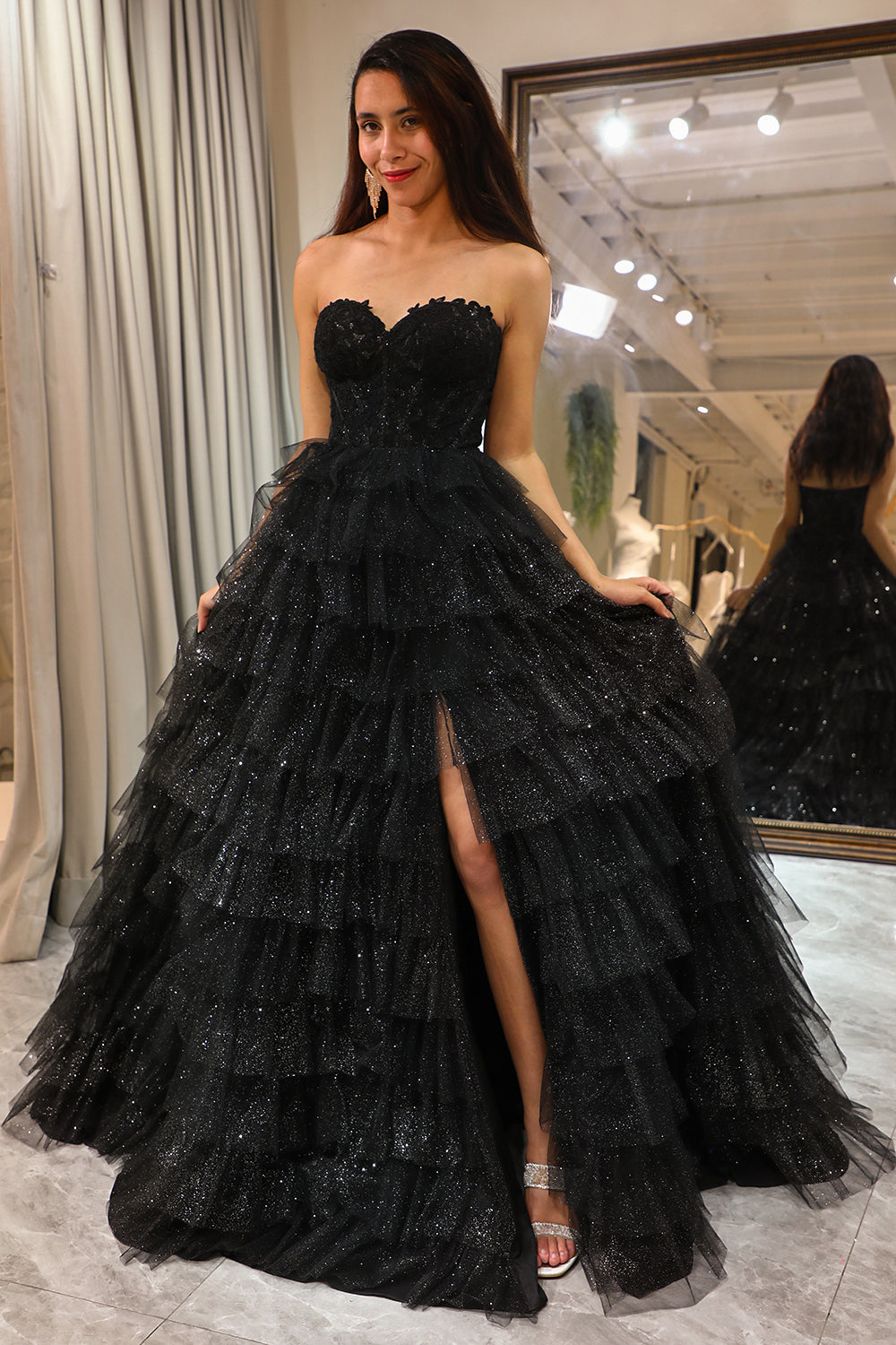 Black Corset Prom Dress