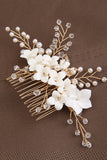 Fashionable Green & White Floral Design Bride Wedding Headpiece