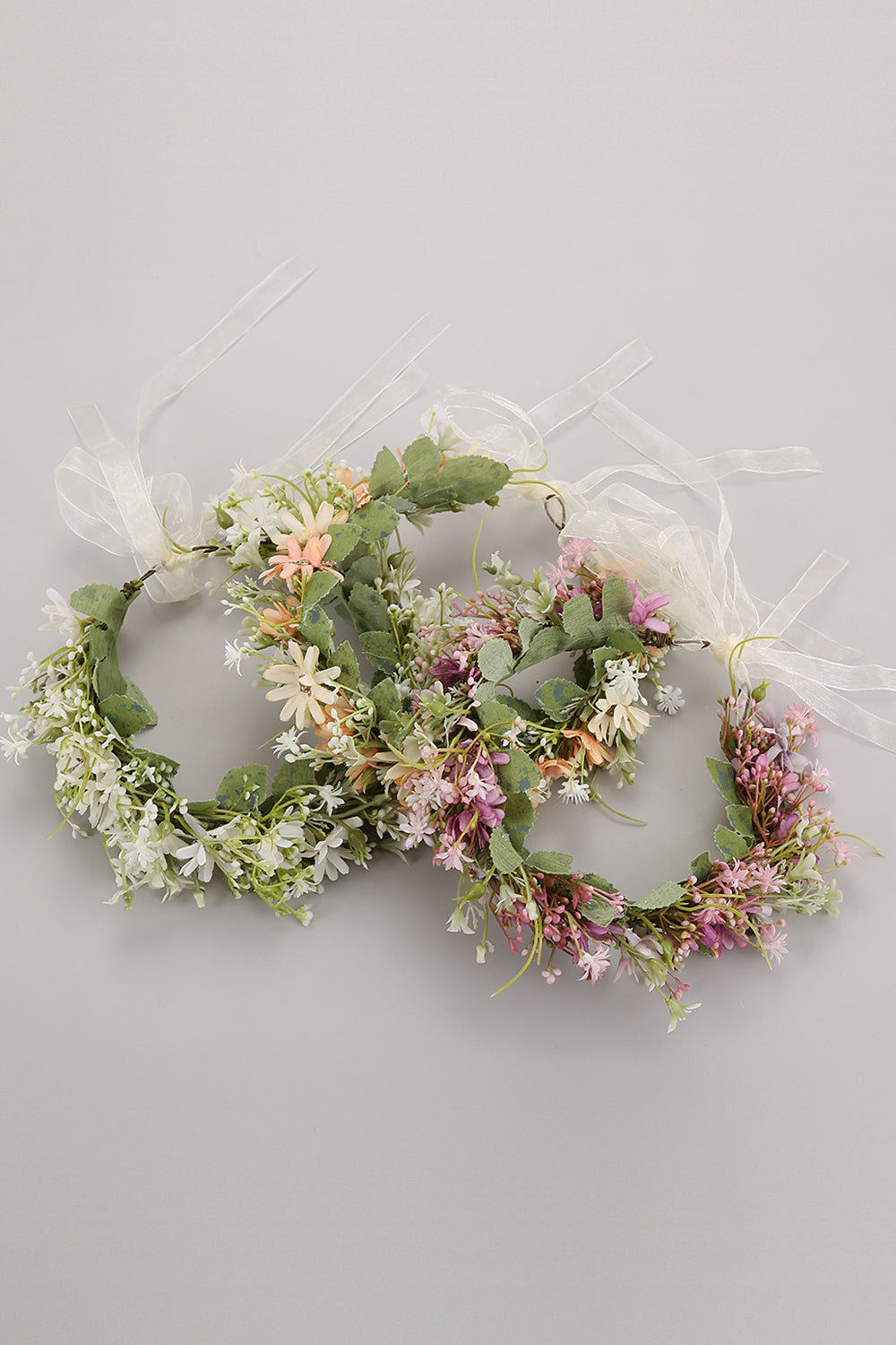 White Garland Crown Bridal Headband