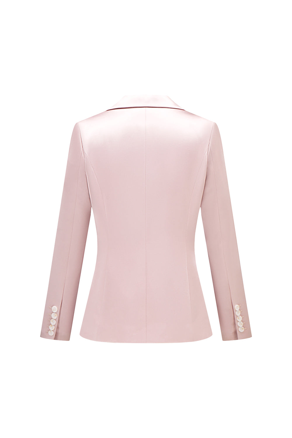 Grey Pink 2 Pieces Notched Lapel Long Sleeves Women Suits