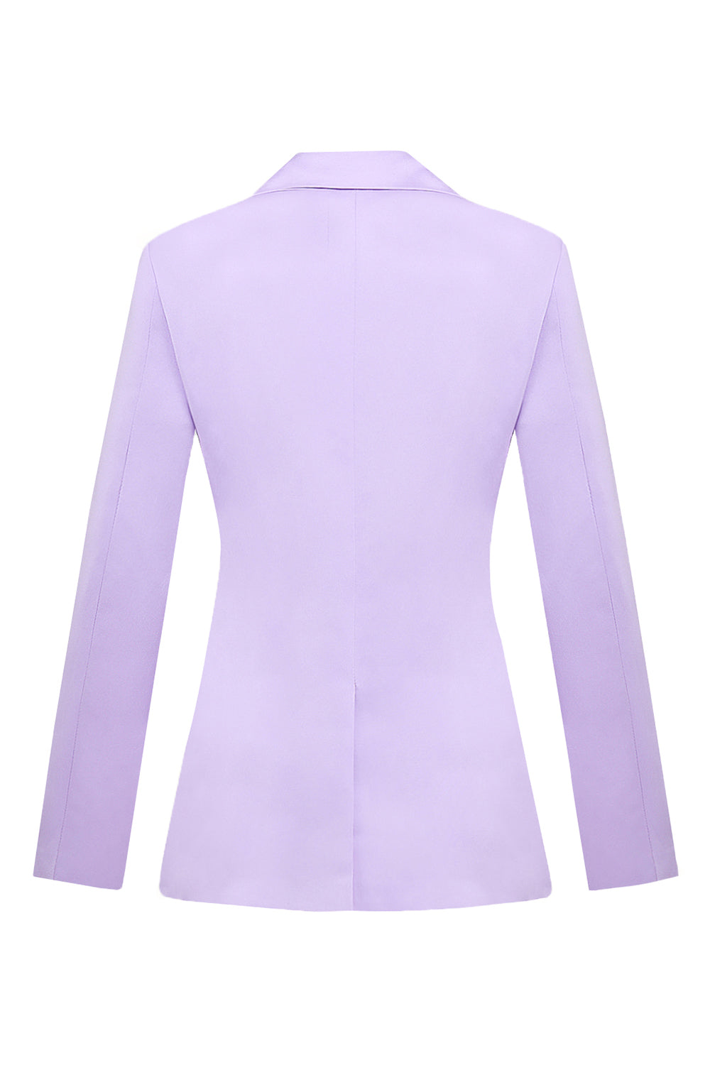 Lilac Notched Lapel Slim Fitted Women's Blazer