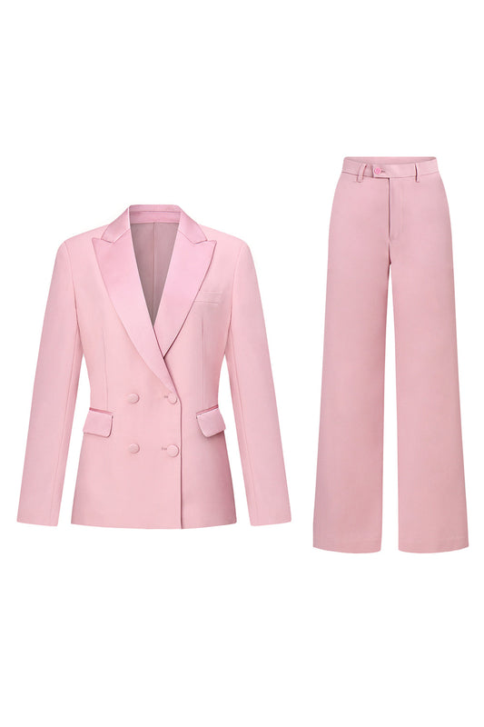 Blush Double Breasted 2 Piece Women's Suit