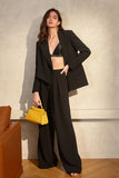 Black Asymmetrical Oversized Prom Blazer For Women