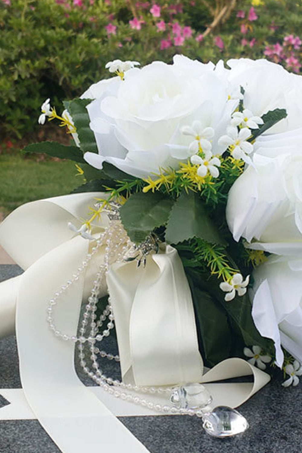 White Rose Prom Homecoming Bouquet