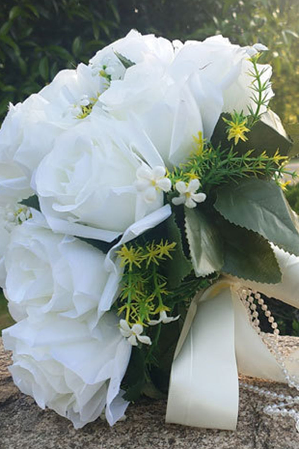 White Rose Prom Homecoming Bouquet