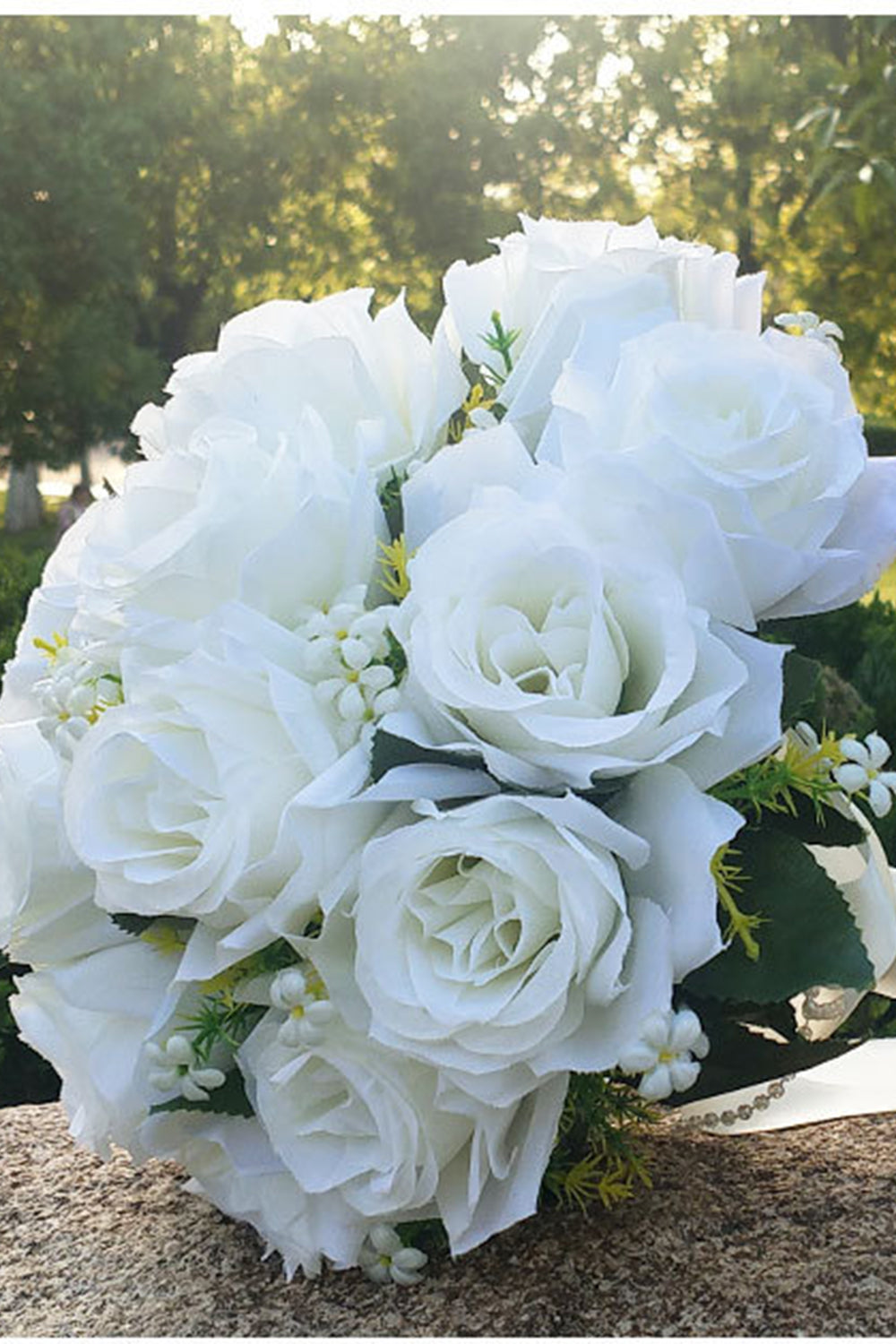 White Rose Prom Homecoming Bouquet