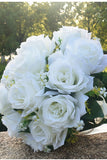 White Rose Prom Homecoming Bouquet