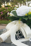 White Rose Prom Homecoming Bouquet