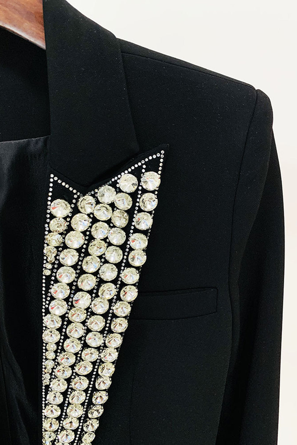 Sparkly Black Prom Women Blazer With Beading